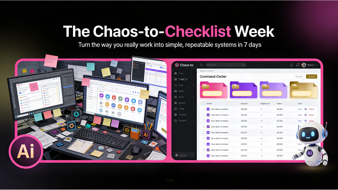 Chaos to Checklist Week